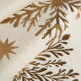 Luxusná zamatová šerpa 40x140 cm bielo zlatá - - behúň na stôl